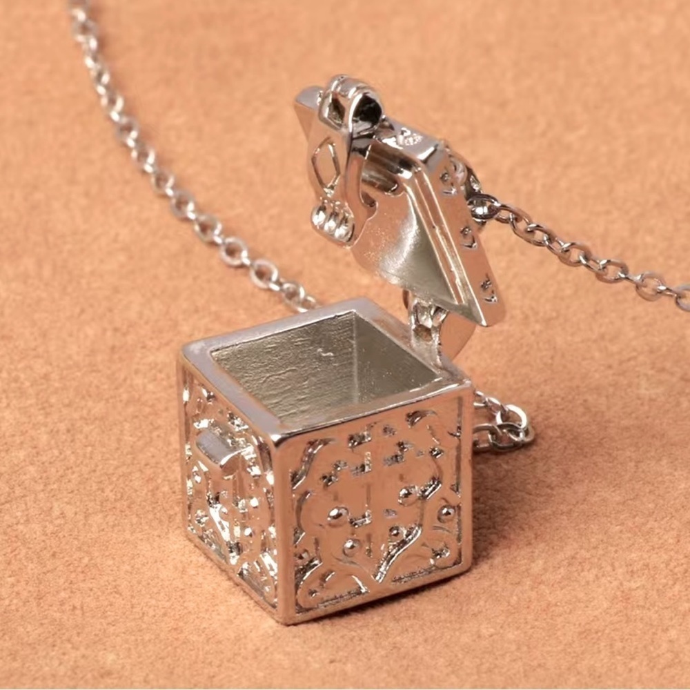FREE Carved Pattern Treasure Openable Necklace
